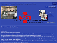 Tablet Screenshot of centrodiagnostico-sangiorgio.com